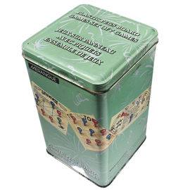 चीन धातु टिनप्लेट चाय / मसाला / कुकी के लिए खाली उपहार tins, ऊँचाई समायोजित किया जा सकता आपूर्तिकर्ता