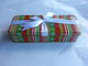 व्हाइट रिबन क्रिसमस खाली उपहार tins धातु बॉक्स CYMK मुद्रण पर ढक्कन / शारीरिक आपूर्तिकर्ता