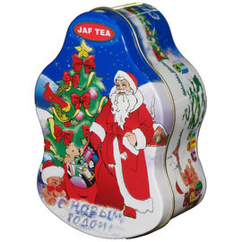 चीन सांता क्लॉस धातु टिन कंटेनर क्रिसमस की छुट्टियों के लिए, कस्टम बॉक्स आपूर्तिकर्ता
