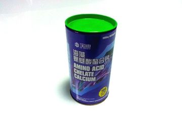 चीन Cylindroid टिन कंटेनर / कैल्शियम पाउडर के लिए धातु पैकेजिंग बॉक्स पैकेजिंग आपूर्तिकर्ता