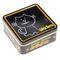चीन Galletas Danesas टिन कुकी कंटेनरों काले रंग मुद्रित बॉक्स 0.23 मिमी मोटाई निर्यातक