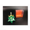 अलग आधार रंग मुद्रित और रिबन के साथ सितारा आकार खाली उपहार टिन बॉक्स आपूर्तिकर्ता
