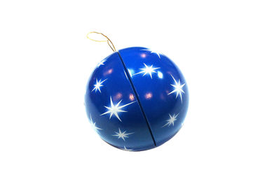 चीन ब्लू धातु मिनी टिन के डिब्बे बॉल पश्चिमी देशों में बहुत लोकप्रिय है, ईस्टर दिवस के लिए टिन के आकार का फैक्टरी